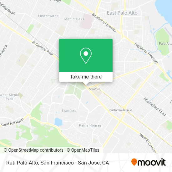 Ruti Palo Alto map