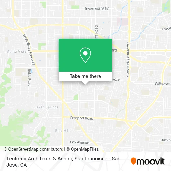 Tectonic Architects & Assoc map