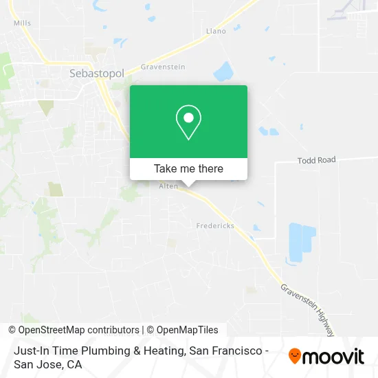 Just-In Time Plumbing & Heating map