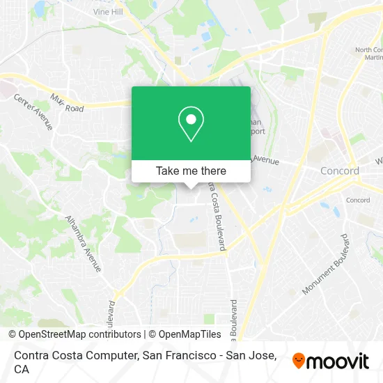 Contra Costa Computer map