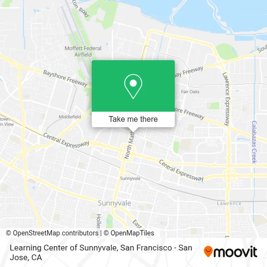 Learning Center of Sunnyvale map