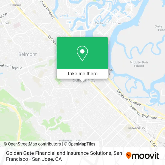 Golden Gate Financial and Insurance Solutions map