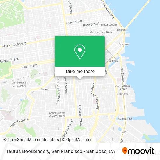 Taurus Bookbindery map