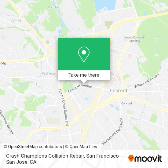 Crash Champions Collision Repair map