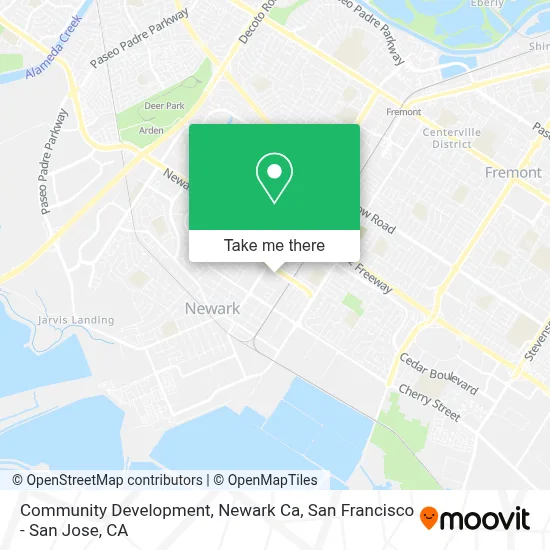 Community Development, Newark Ca map