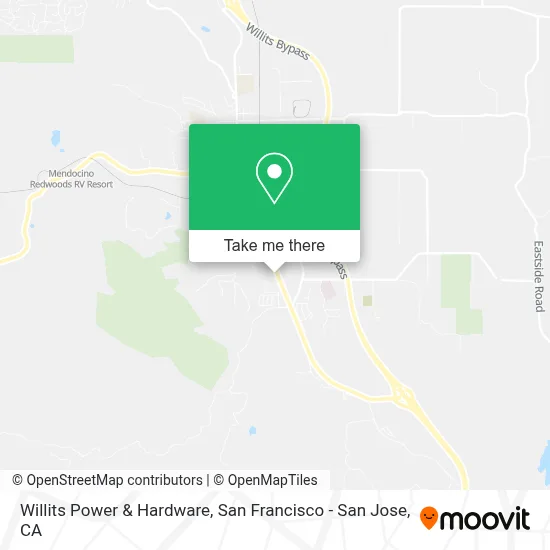 Willits Power & Hardware map