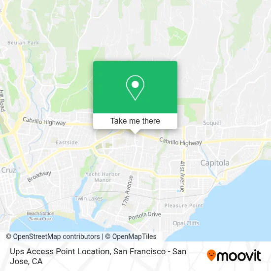 Ups Access Point Location map