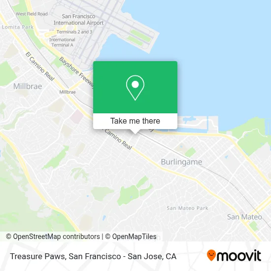 Treasure Paws map