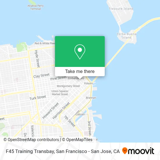 F45 Training Transbay map