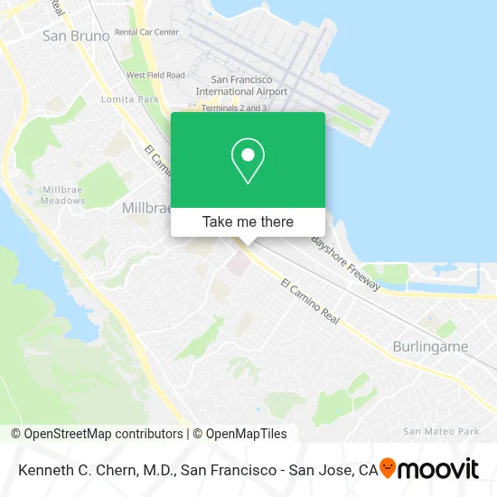 Kenneth C. Chern, M.D. map