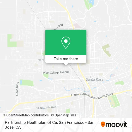 Partnership Healthplan of Ca map