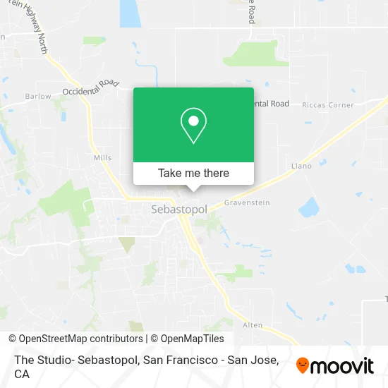 The Studio- Sebastopol map