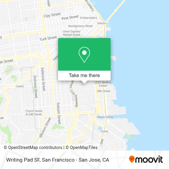 Writing Pad SF map
