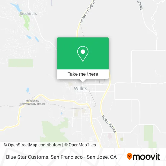 Blue Star Customs map
