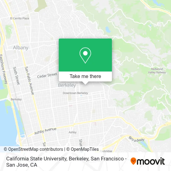 California State University, Berkeley map