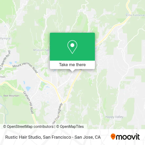 Rustic Hair Studio map