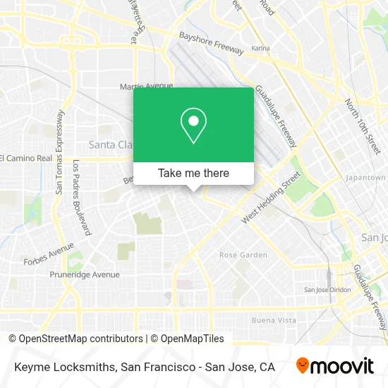 Keyme Locksmiths map
