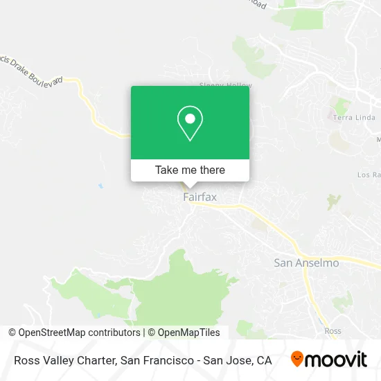 Ross Valley Charter map