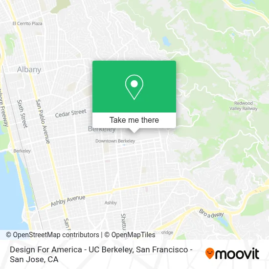 Design For America - UC Berkeley map
