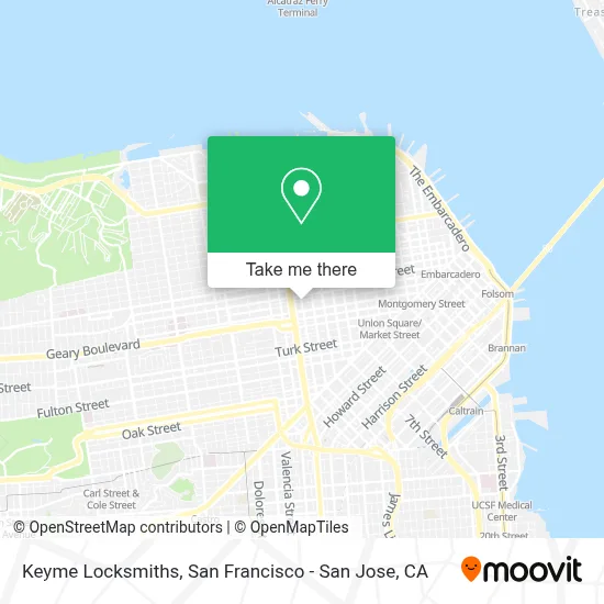 Keyme Locksmiths map