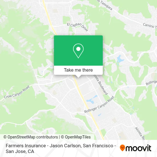 Farmers Insurance - Jason Carlson map