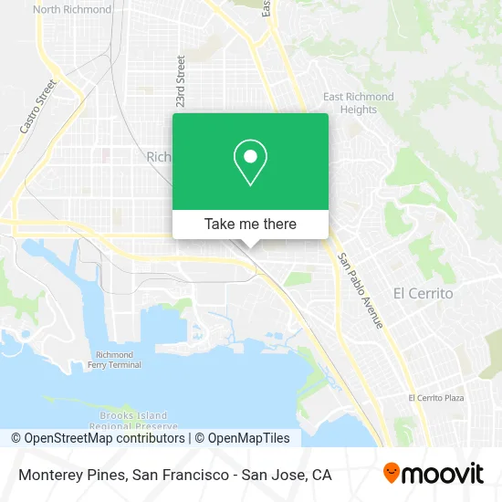 Monterey Pines map