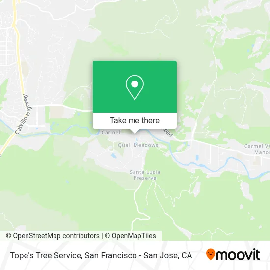 Tope's Tree Service map