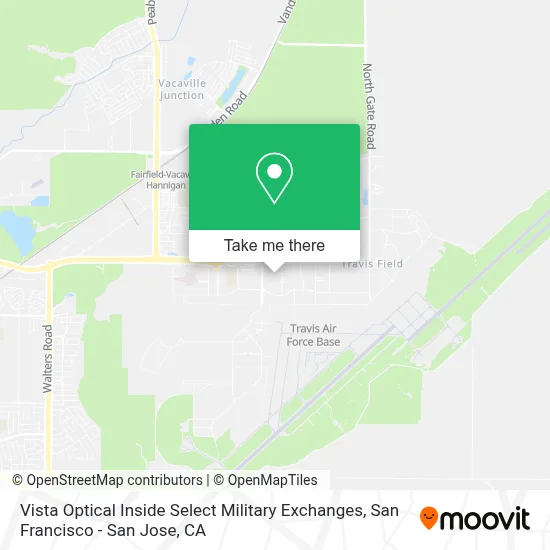Vista Optical Inside Select Military Exchanges map