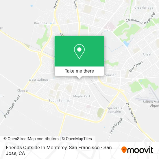 Friends Outside In Monterey map