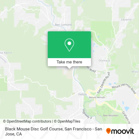 Black Mouse Disc Golf Course map