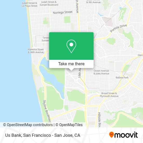 Us Bank map