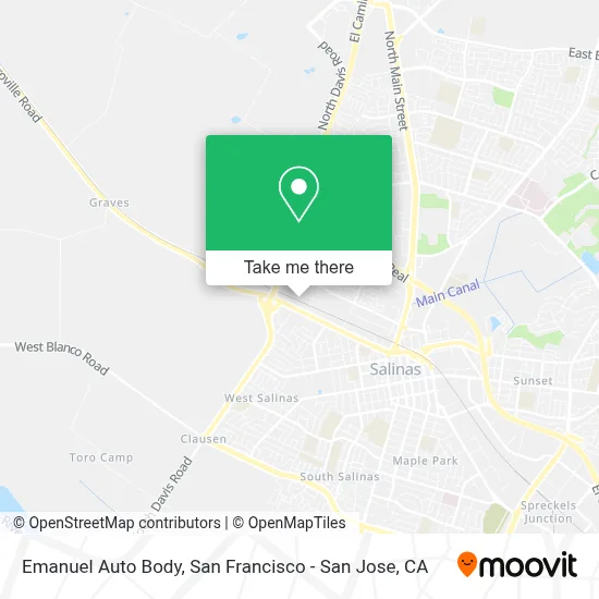 Emanuel Auto Body map