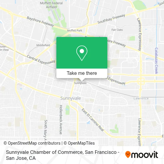Sunnyvale Chamber of Commerce map