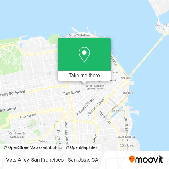 Vets Alley map