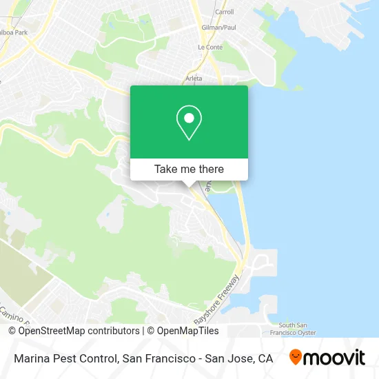 Marina Pest Control map