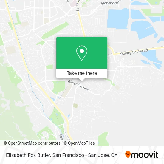 Elizabeth Fox Butler map