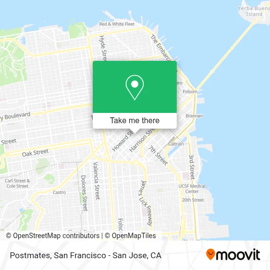 Postmates map