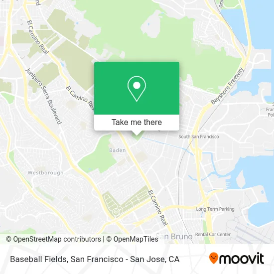 Baseball Fields map
