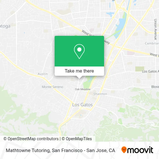 Mathtowne Tutoring map