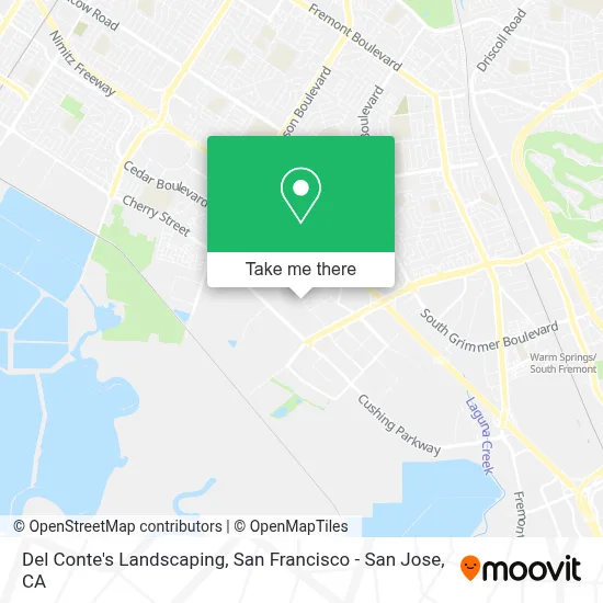 Del Conte's Landscaping map