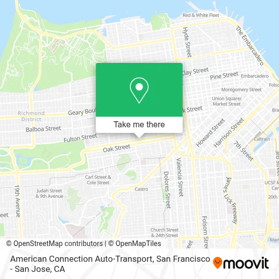 American Connection Auto-Transport map