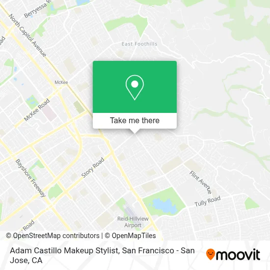 Adam Castillo Makeup Stylist map
