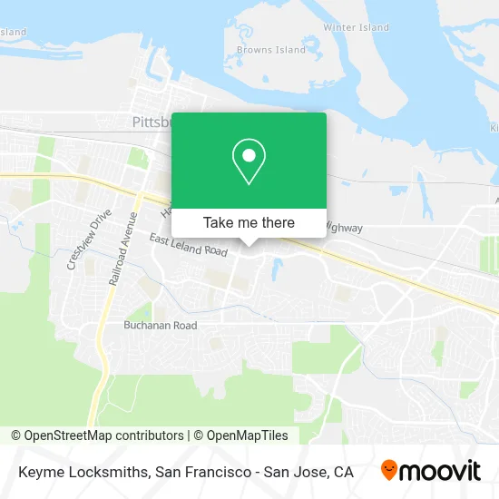 Keyme Locksmiths map