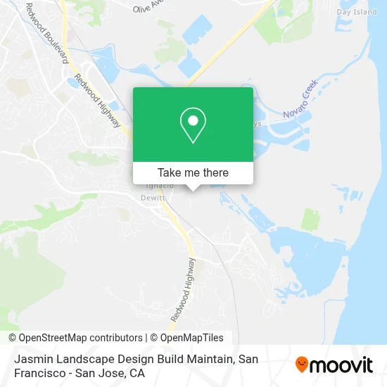 Jasmin Landscape Design Build Maintain map