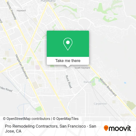Pro Remodeling Contractors map