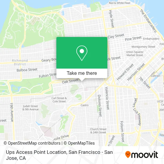 Ups Access Point Location map