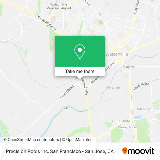 Precision Pools Inc map