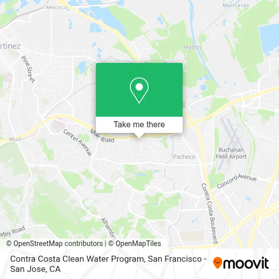 Contra Costa Clean Water Program map