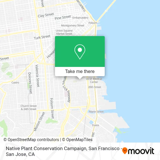 Native Plant Conservation Campaign map