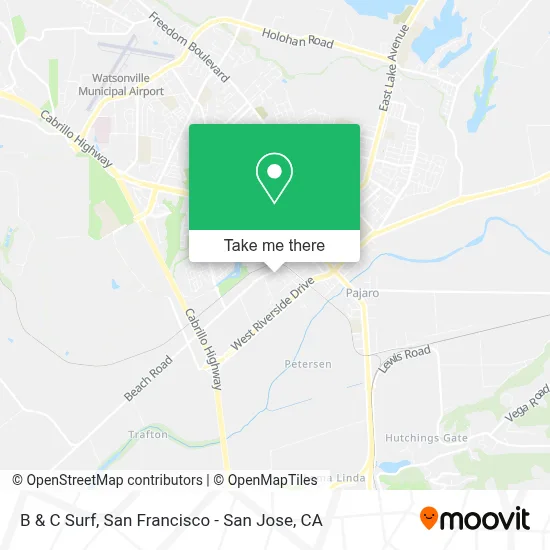 B & C Surf map
